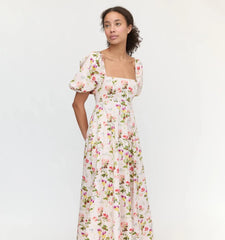 Couturebud The Matilda Dress - Pink Bluebonnet