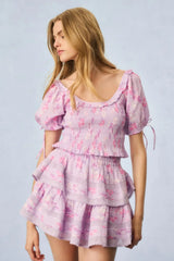 Molly Heirloom Print Top