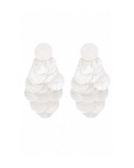 Iridescent Disc Statement Drop Earring