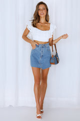 Perry Crop Top White