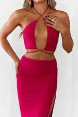 Honey Sweet Crop Top Pink