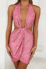 Sassy Appeal Sequin Dress Pink