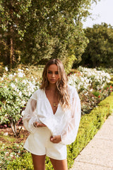 Je Vous Aime Shorts White