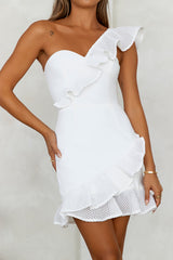 Lavish Soirées Mini Dress White