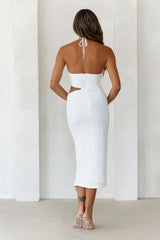 Prettiest Moments Midi Dress White
