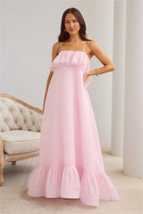 Flourishing Fantasy Maxi Dress Pink