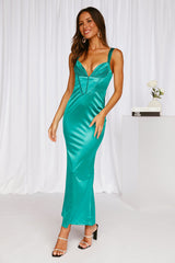 Check It Out Midi Dress Green