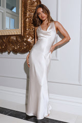 Special Guest Satin Maxi Dress Champagne