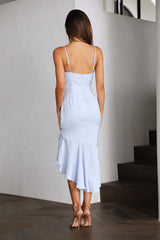 Smell Like Jasmine Midi Dress Light Blue