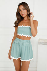 Gorgeous Ivy Linen Blend Bandeau Sage