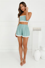 Gorgeous Ivy Linen Blend Bandeau Sage