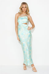 Main Muse Satin Maxi Dress Green