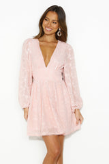 Flower Patch Mini Dress Pink
