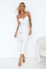 SNDYS Rosa Midi Dress White