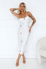 SNDYS Rosa Midi Dress White