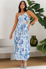 Step Step Maxi Dress Blue
