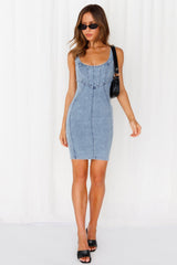 Elite Dancer Dress Washed Blue