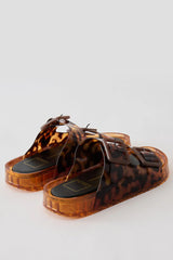 Julio Sandals Tortoise Vinyl