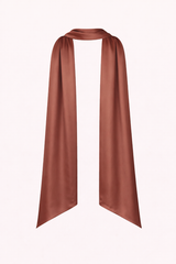 Satin Neck Scarf Bronze