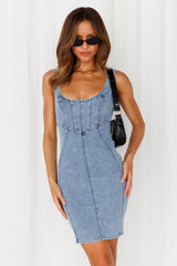 Elite Dancer Dress Washed Blue