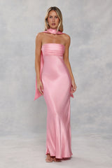 Satin Neck Scarf Candy Pink