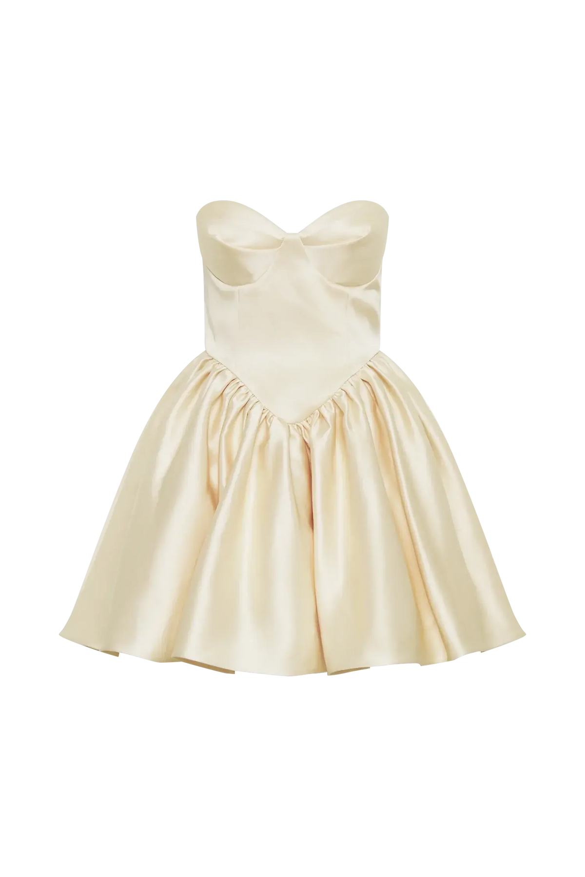 Hollie Structured Corset Mini Dress - Gold