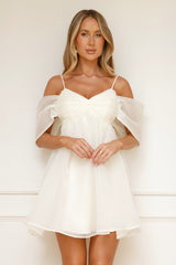 Embracing Formality Mini Dress Cream