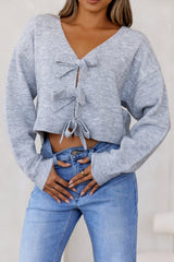 Chill Season Knit Sweater Grey
