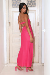 Moves To Make Maxi Dress Hot Pink