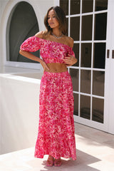 Summer Loving Girl Maxi Skirt Pink
