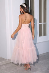 Royal Treasure Tulle Maxi Dress Pink