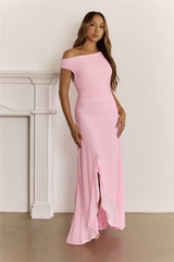Darling At Dusk Long Sleeve Maxi Dress Pink
