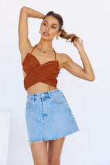 Papillon Crop Brown