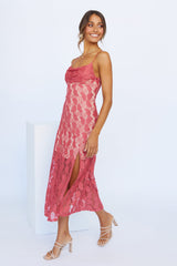 Scarlett Kiss Midi Dress Rose