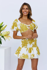 Sunkissed Smiles Crop Mustard