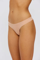 UNDERCOVER Style Helpers Seamless High Cut Thong Latte 3 Pack
