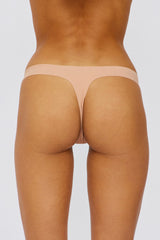 UNDERCOVER Style Helpers Seamless High Cut Thong Latte 3 Pack