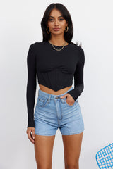 Hottie Moment Crop Black