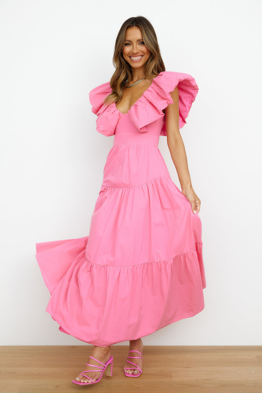 The Extra Girl Maxi Dress Pink
