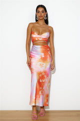 Dreamy Fit Maxi Dress Orange