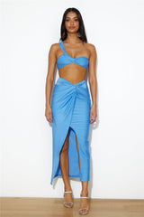 Ready For Goss Crop Top Blue