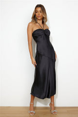 True Savage Midi Dress Black