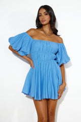 Be Your Baby Doll Dress Royal Blue