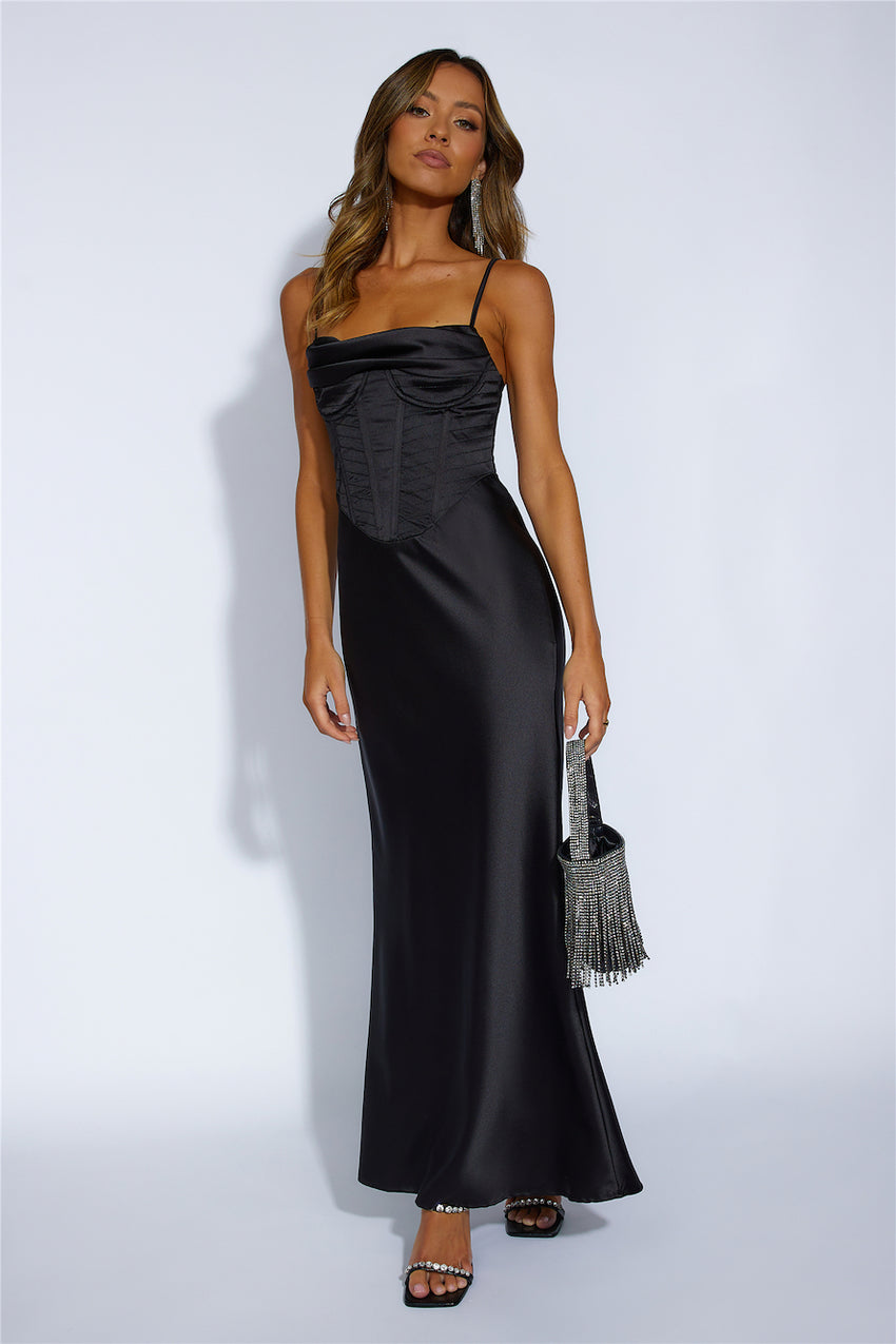 Show Off Girl Maxi Dress Black