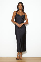 Runway Luxe Maxi Dress Black