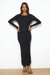 Sleekest Of Them All Maxi Dress Black