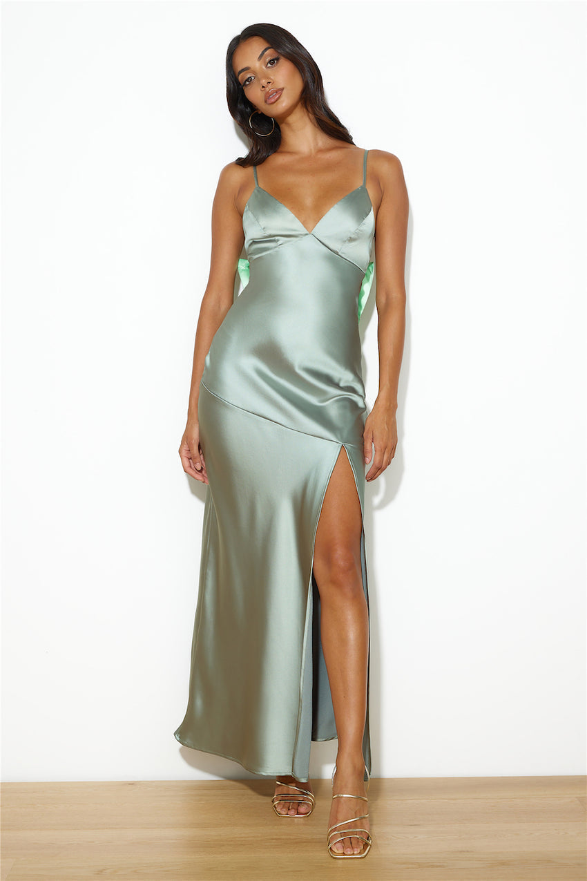 Yes To Special Maxi Dress Green