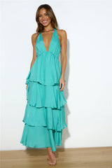 Luxe Vacation Maxi Dress Teal