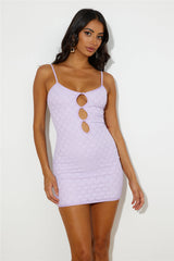 RUNAWAY Sylvie Mini Dress Lilac