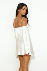 Channel Me Satin Mini Dress Champagne